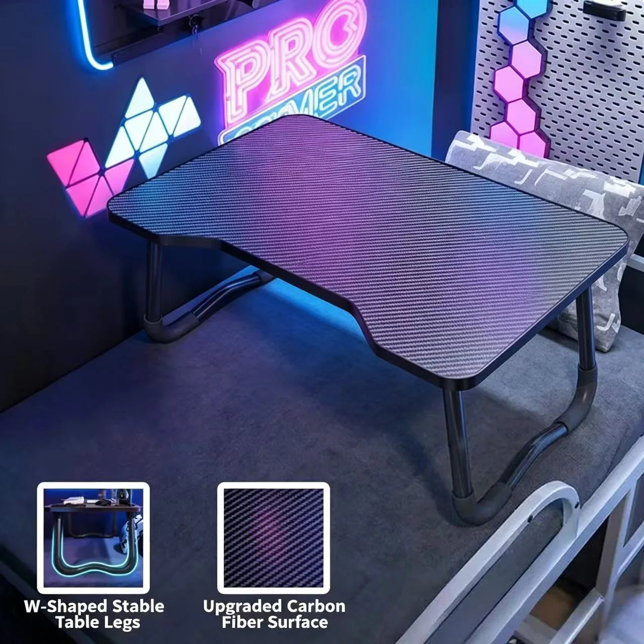 Portable Laptop Bed Table Bedroom Sofa Foldable Computer Bed Standing Tray Desk