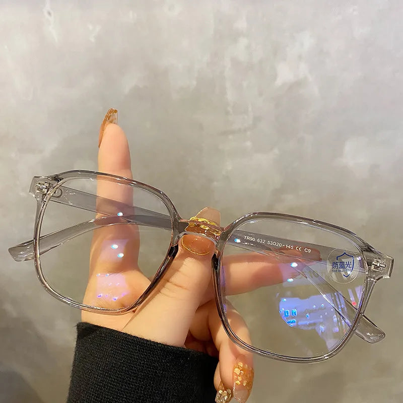 Square Polygon Frame Plain Glasses anti Bluie Light Glasses Men Women Fashion Glasses Lenses Blocking Glasses Eyewear