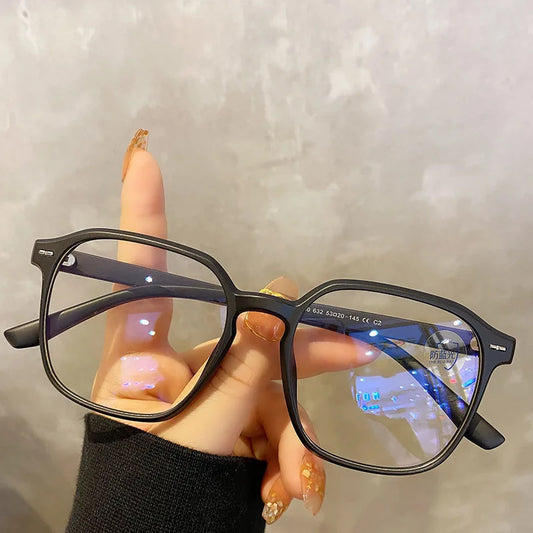 Square Polygon Frame Plain Glasses anti Bluie Light Glasses Men Women Fashion Glasses Lenses Blocking Glasses Eyewear