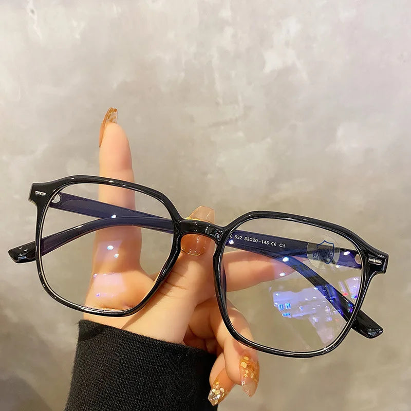 Square Polygon Frame Plain Glasses anti Bluie Light Glasses Men Women Fashion Glasses Lenses Blocking Glasses Eyewear
